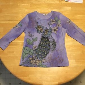 Purple Peacock Top